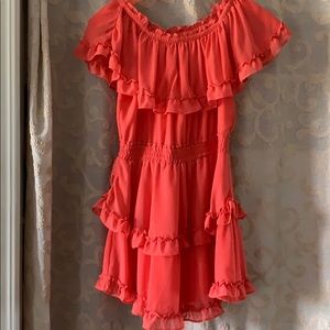 Mini ruffle dress